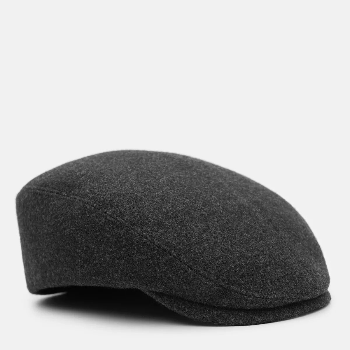 Кепи кашемировое Flat Cap Fortune 55-57 Темно-серый 