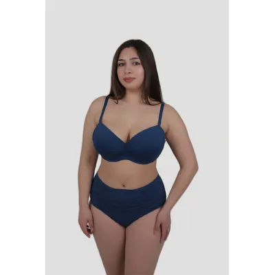 Купальник роздільний балконет з плавками високої посадки 32641-1 Atlantic Beach 42 Бірюзовий 12559