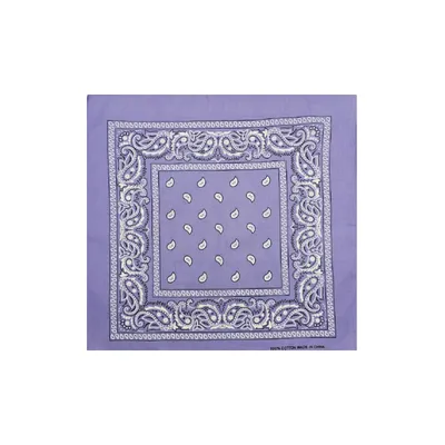 Бандана хустка пов’язка “турецький огірок” 55х55 Лавандовий