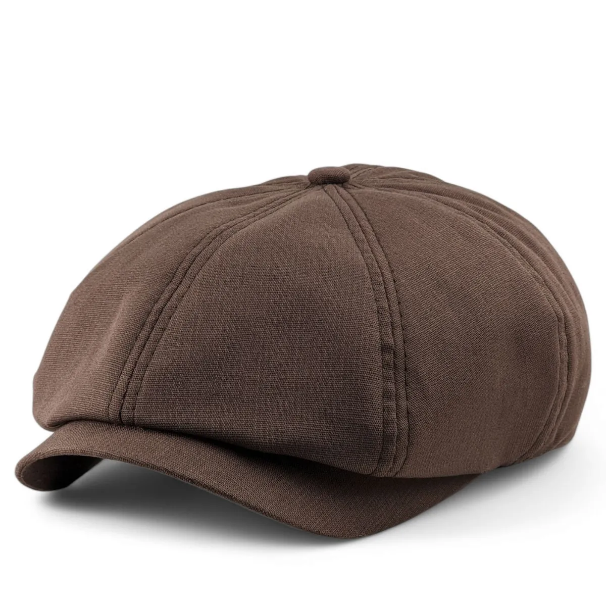 Кепка восьмиклинка хуліганка лляна VladAltex 56 Коричневий 6236-6 