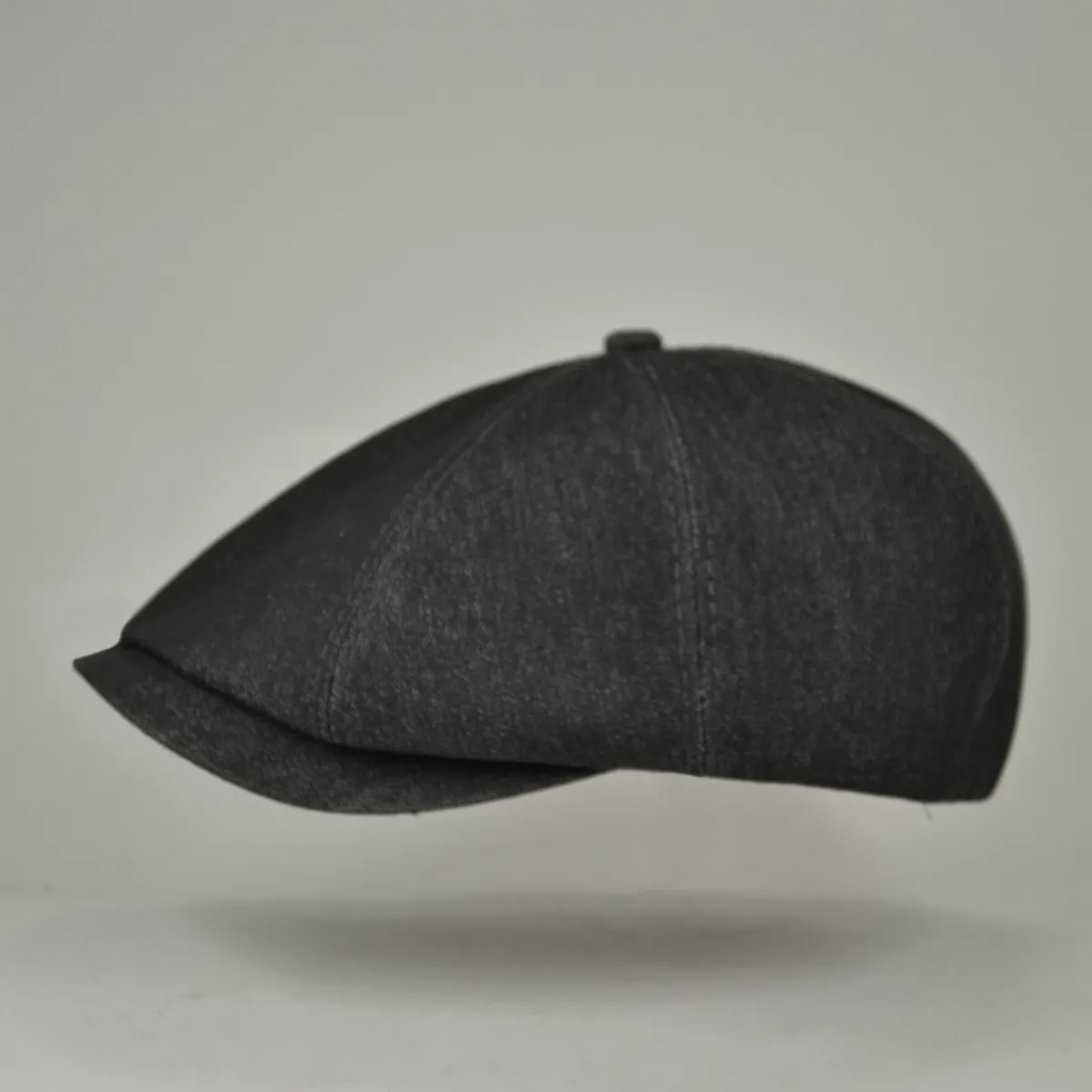 Кепка восьмиклинка хуліганка джинсова VladAltex 56 Чорний 41-26 