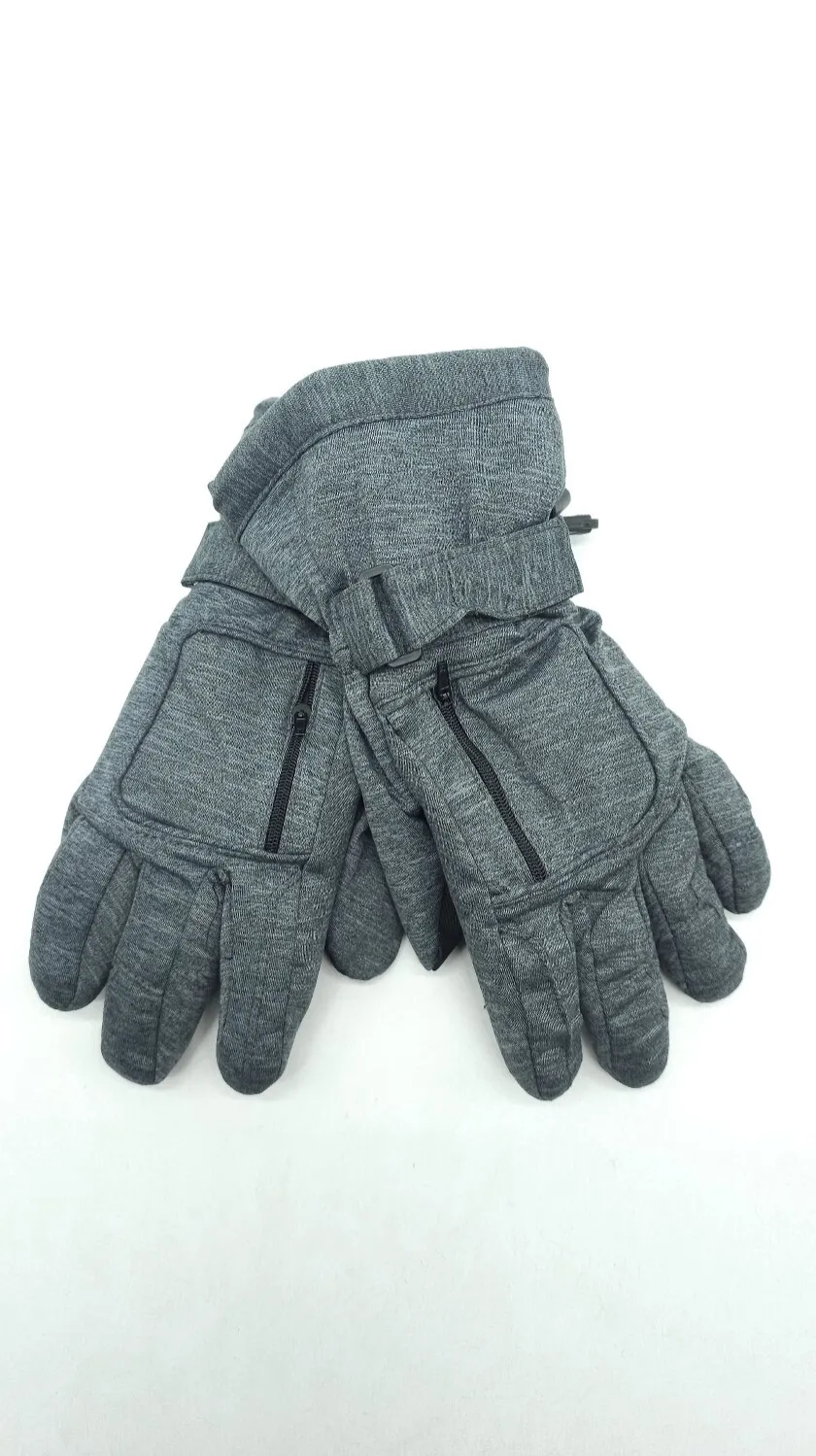 Перчатки подростковые лыжные плащевые B-77063 LUCKYLOONG L-XL Серый 