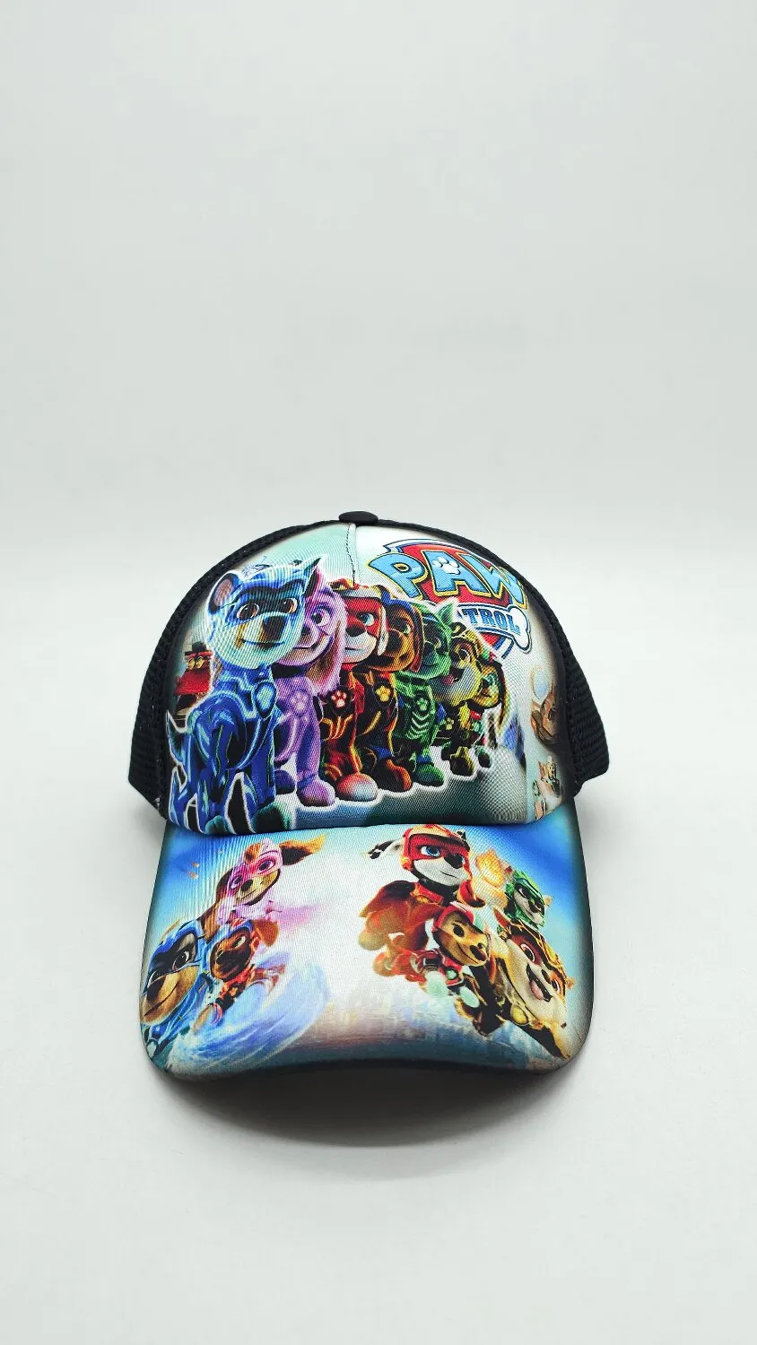 Бейсболка з сіткою та малюнком Собачий патруль PAW PATROL 52-55 Чорний 14205 