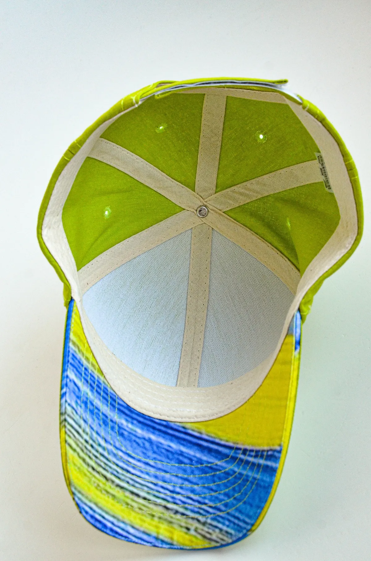 Бейсболка з обідком та кольоровим козирком KENT&AVER 57-58 Салатовий 03012 