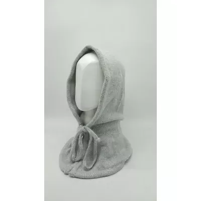 Капор капюшон ангоровий з блискавкою ОРЛЕАН Malisa 54-60 Світло-сірий