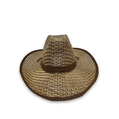 Капелюх ковбойський солом’яний Fortune 57-59 Бежевий з коричневим