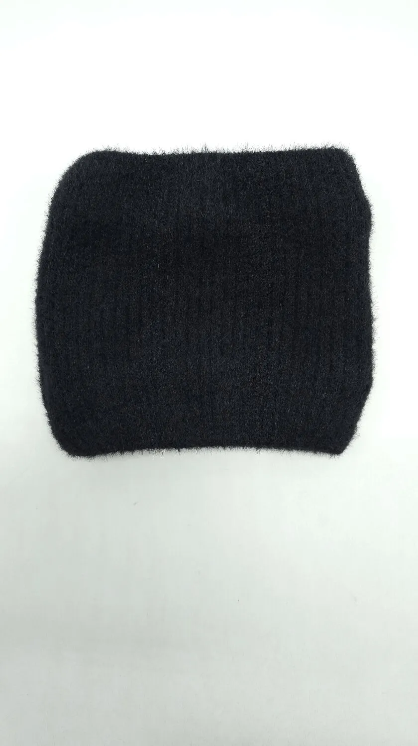 Снуд ангоровый на флисовой подкладке ФЛАФФИ Talvi one size Черный 