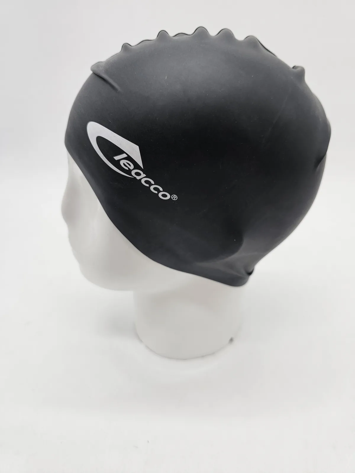 Шапка для плавання силіконова Leacco 55-58 Чорний 