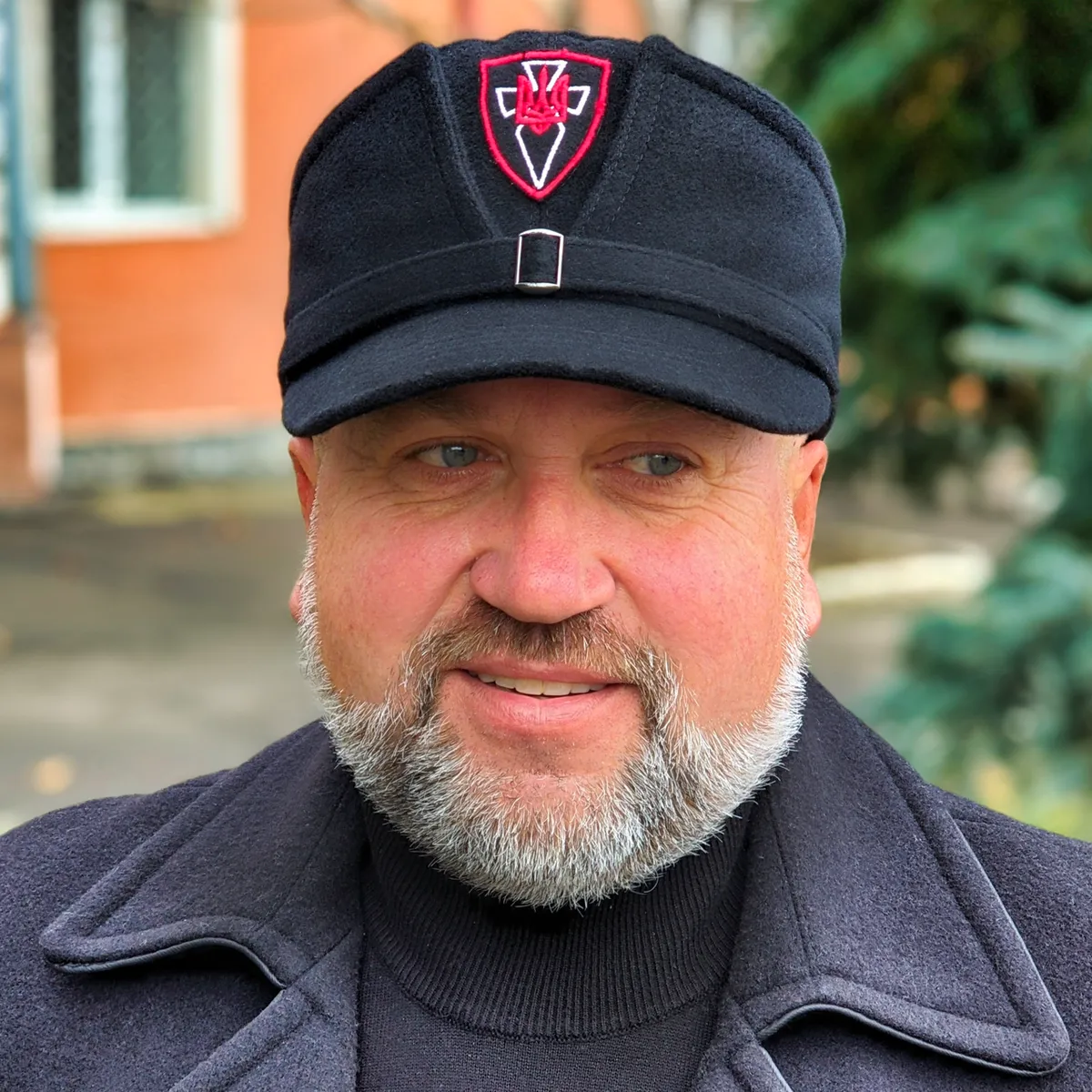 Кепка немка мазепинка бандеровка австрийка УПА кашемировая с кокардой VladAltex 56 Черный 222-19 