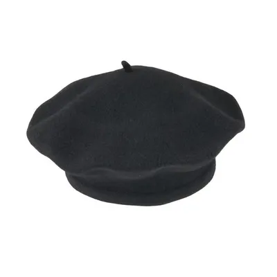 Берет з вовни класичний Flora Tonak 11 Чорний 15352