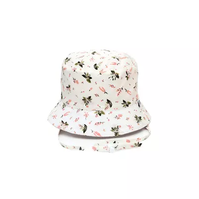 Панама с завязками и цветочным принтом AOLIKA 46 Белый 13576