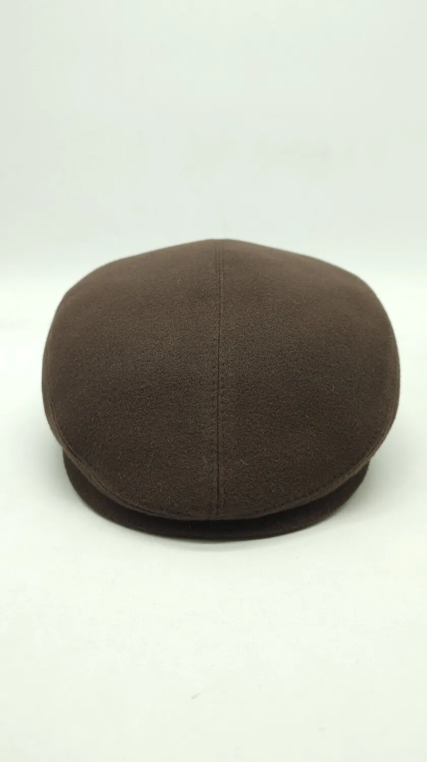 Кепи кашемировое Flat Cap 56-58 Шоколад 