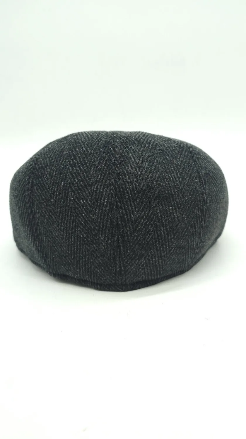 Кепка п’ятиклинка кашемірова в ялинку 56 Темно-сірий 15805 