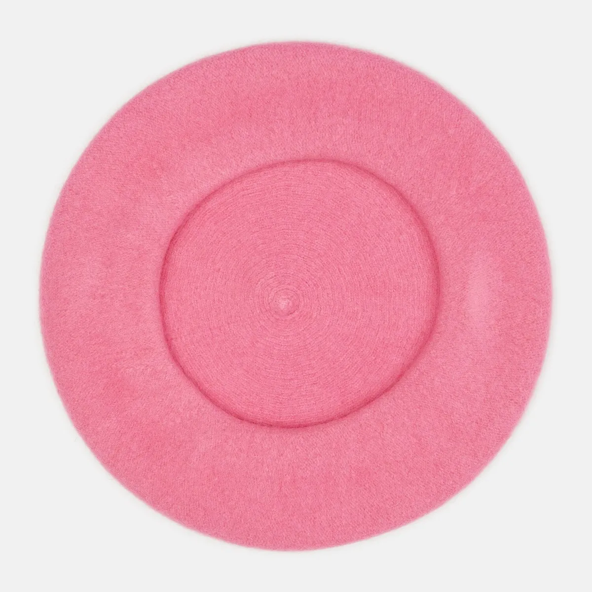 Берет класичний однотонний вовняний 56-58 Fortune Темно-рожевий 