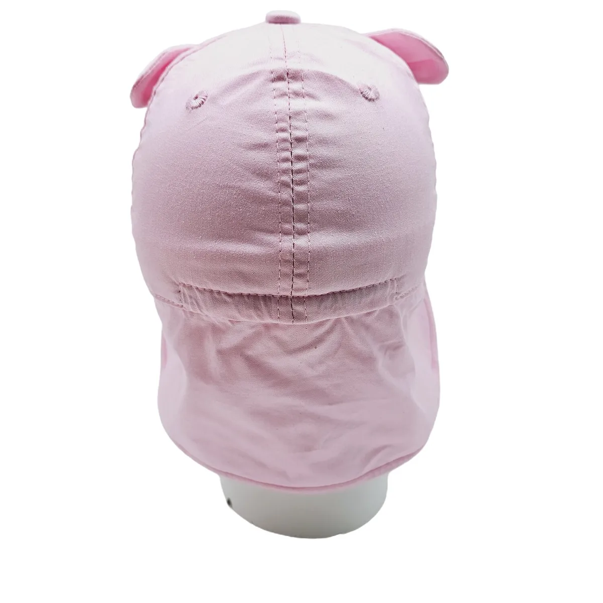 Бейсболка-бандана для дівчинки з вушками та котиком 50 Рожевий 