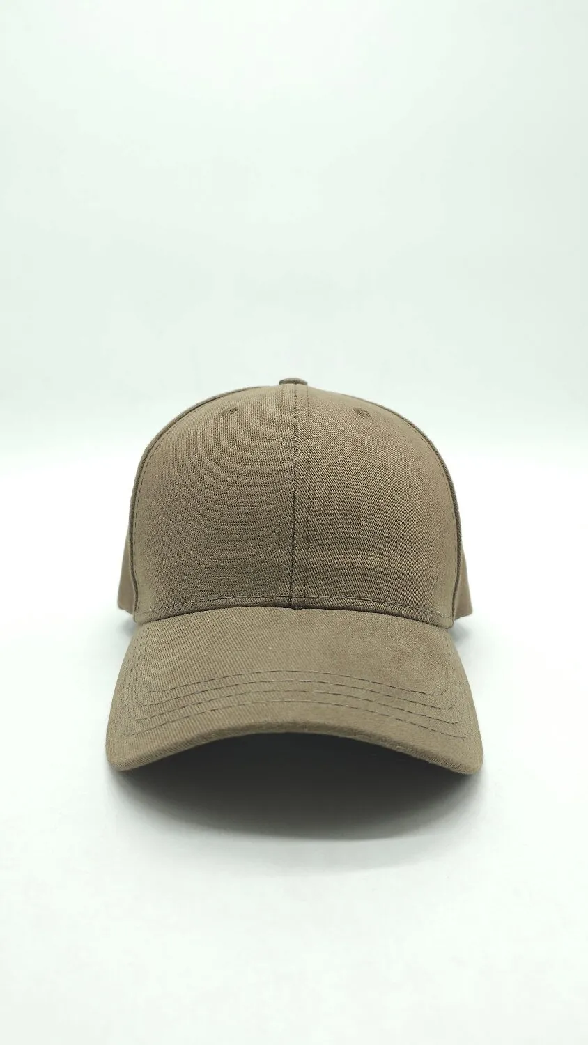 Бейсболка бавовняна однотонна Fortune 55-58 Коричневий 