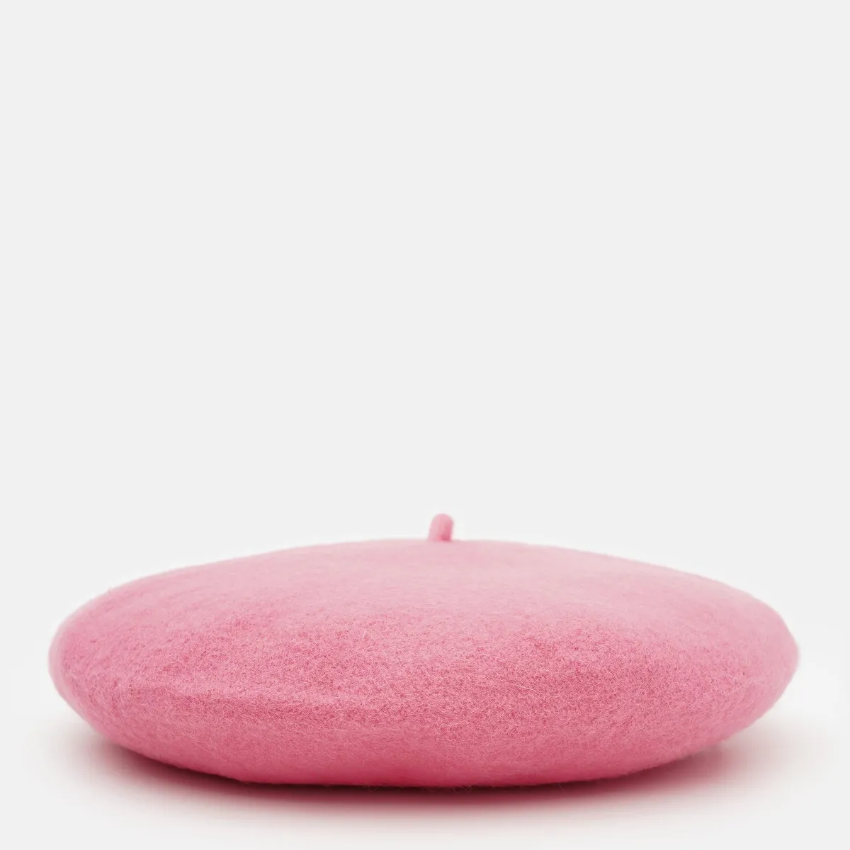 Берет класичний однотонний вовняний 56-58 Fortune Темно-рожевий 