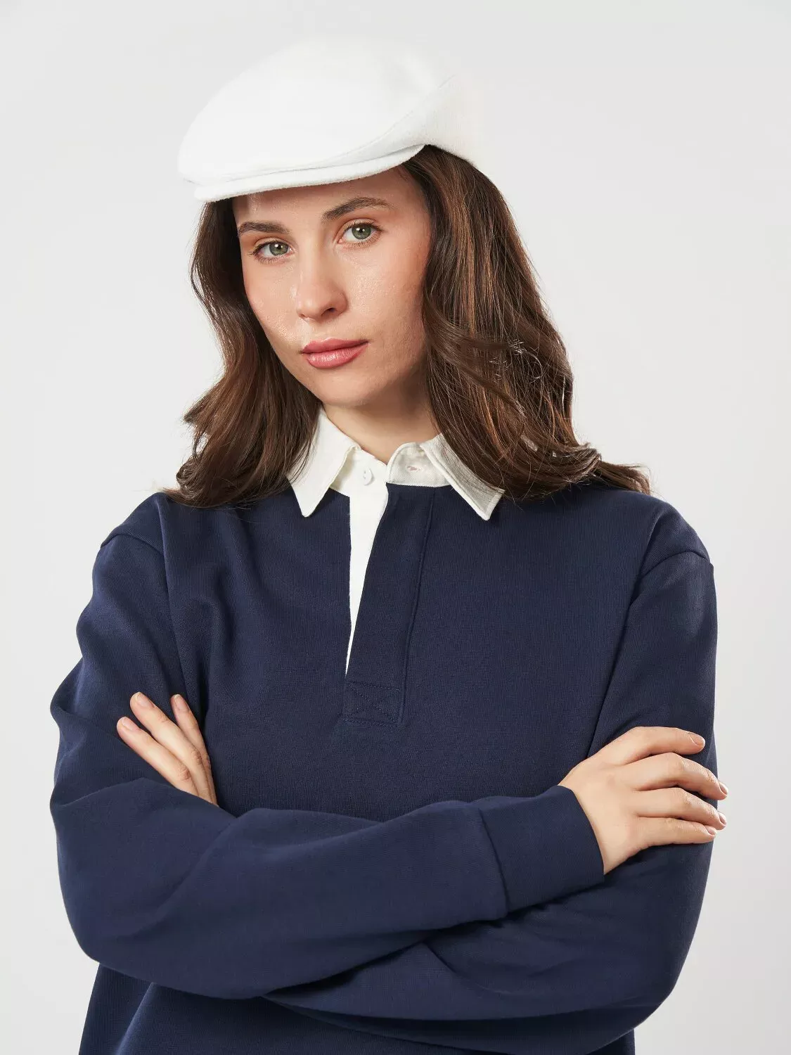 Кепі кашемірове Flat Cap Fortune 55-57 Білий 
