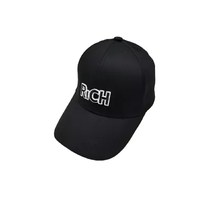Бейсболка для девочки с надписью RICH 54 Черный 14111