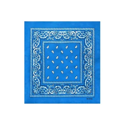 Бандана хустка пов’язка “турецький огірок” 55х55 Синій