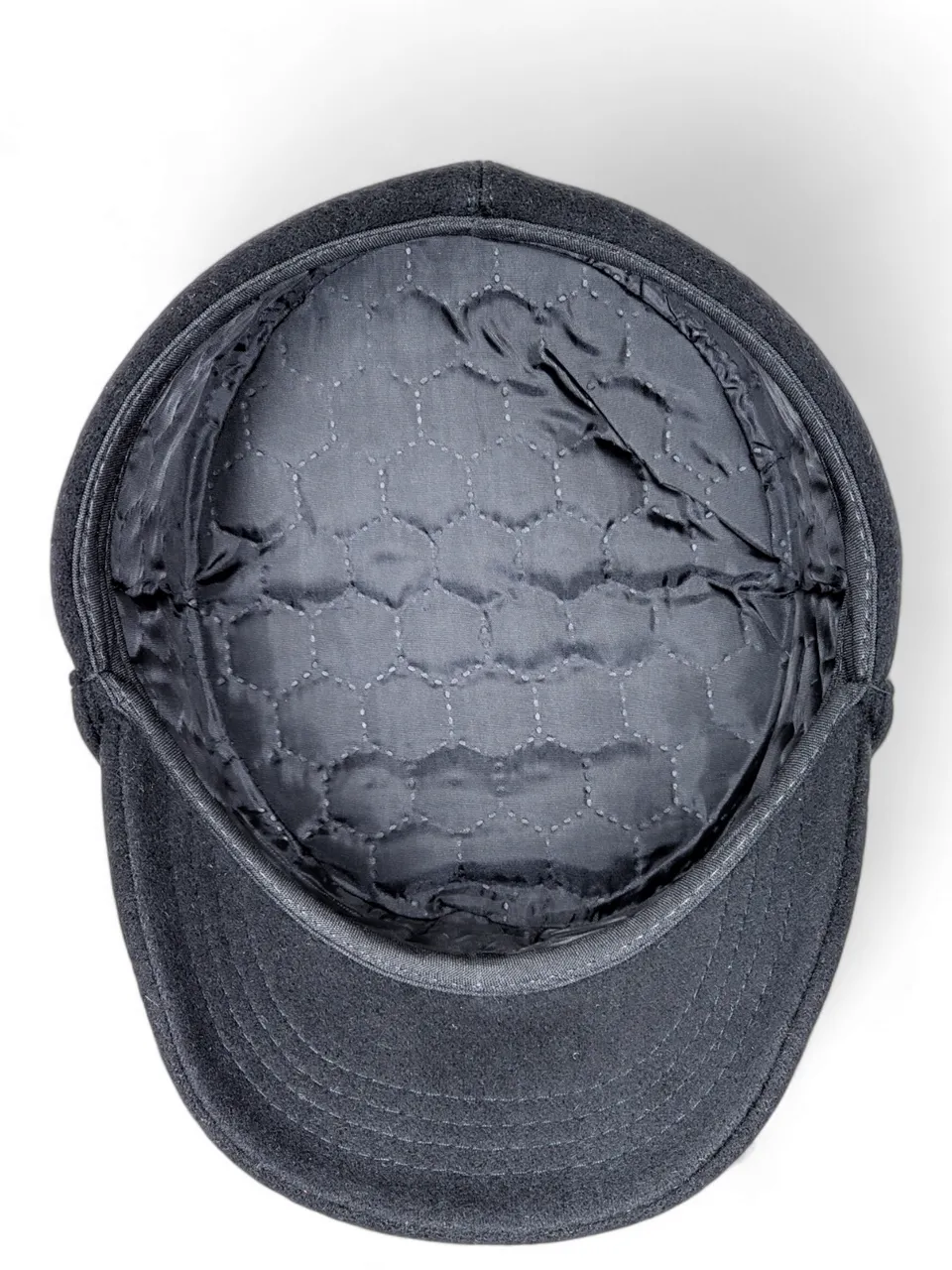 Кепка немка мазепинка бандеровка австрийка УПА кашемировая с кокардой VladAltex 56 Черный 222-19 