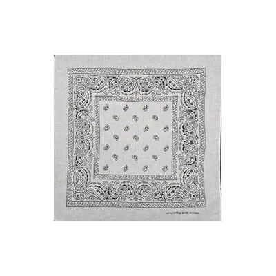 Бандана хустка пов’язка “турецький огірок” 55х55 Білий