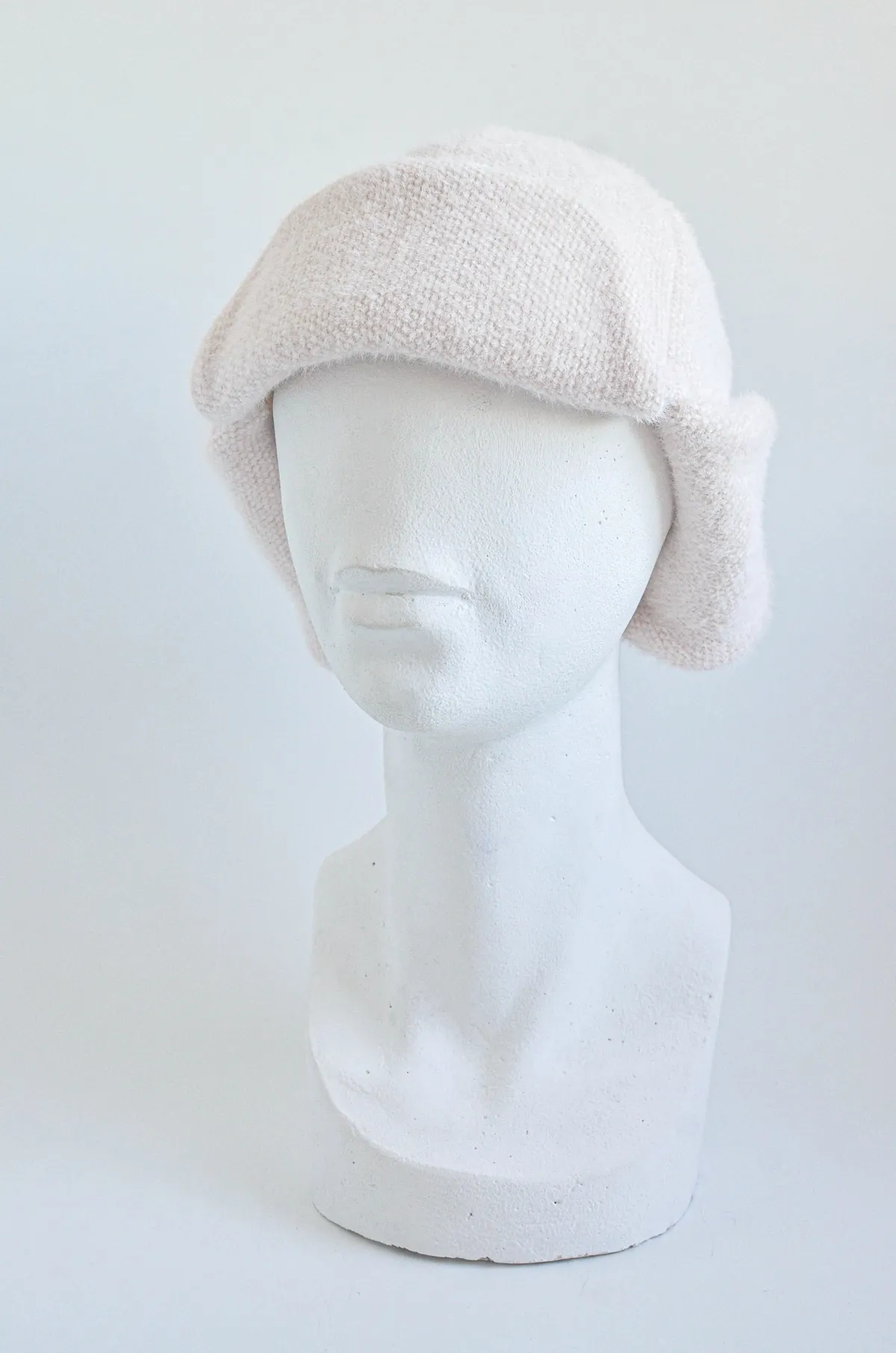 Ушанка ангоровая на застёжку 0802 KENT&AVER 56-58 Бежевый 11322 