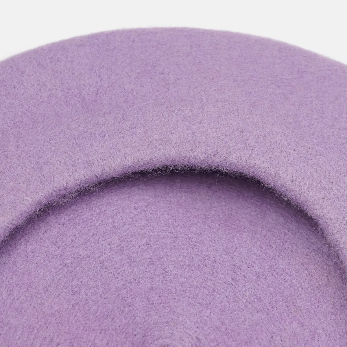 Берет класичний однотонний вовняний 56-58 Fortune Бузковий 