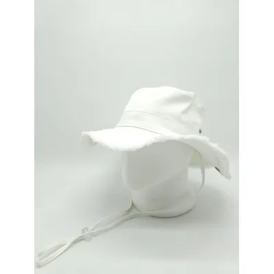 Панама ковбойка з широкими полями регулюванням та бахромою 55-58 Білий 17385
