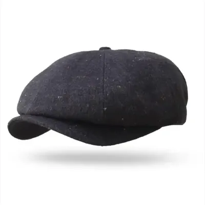 Кепка восьмиклинка хуліганка вовняна Premium VladAltex 60 Чорний 8380-46