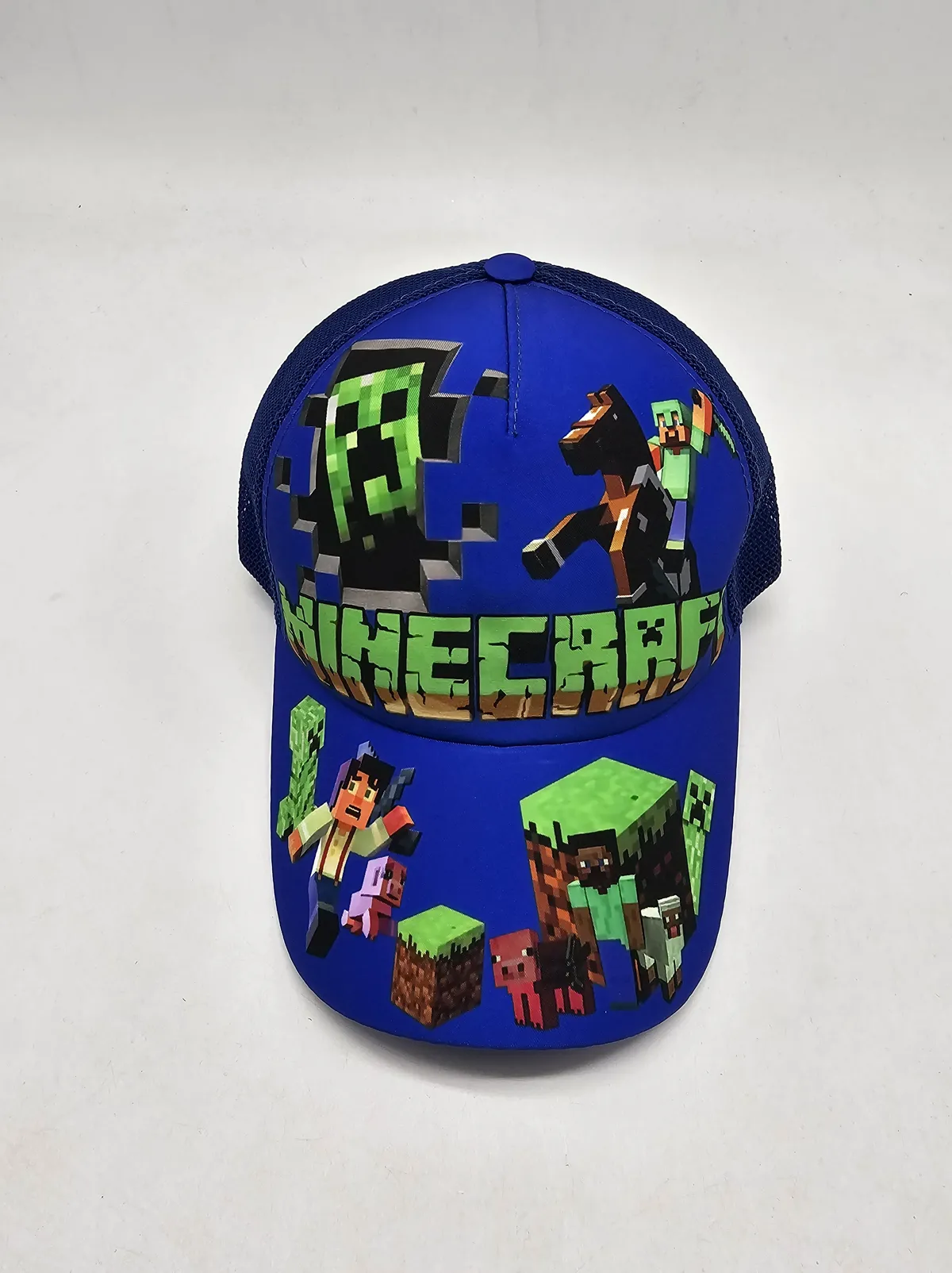 Бейсболка с сеткой и рисунком Minecraft 52-55 Электрик 13830 