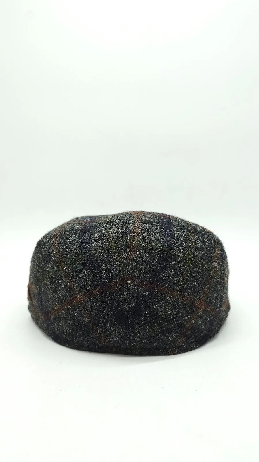 Кепка прямая реглан шерстяная в клетку HarrisTweed HOOK 56 Cерый R-CF 