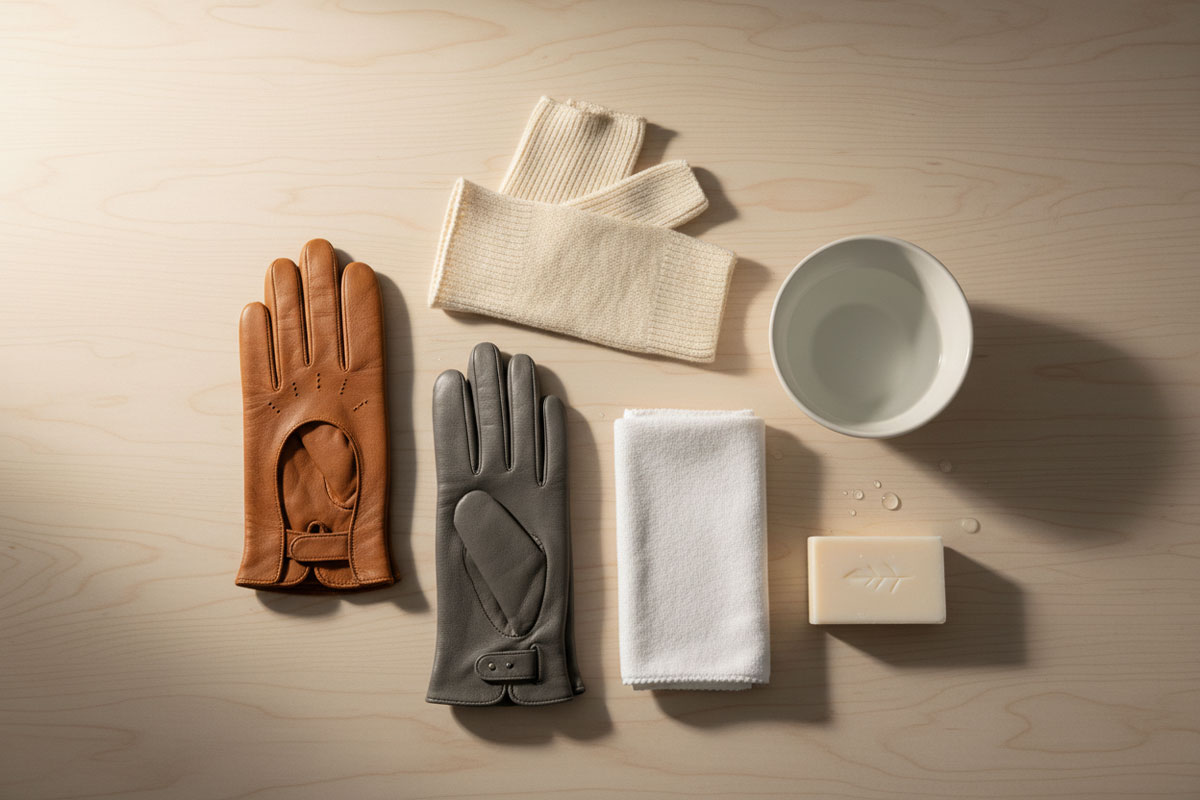 >Як обережно чистити рукавички з натуральної шкіри